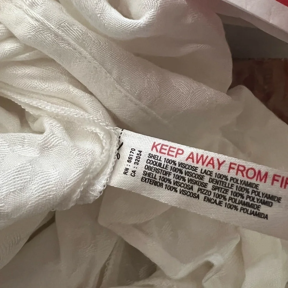 Anthropologie White Ruffle-Sleeve Pajama Romper - Picture 8 of 13